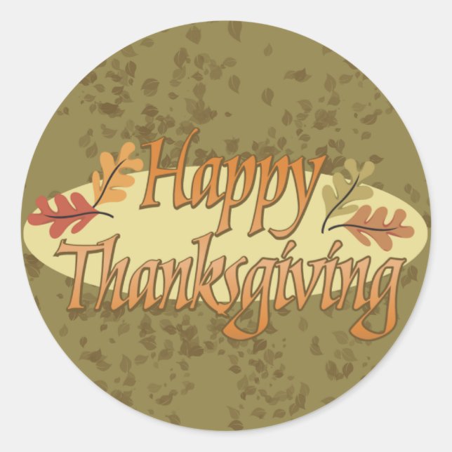 Happy Thanksgiving Stickers (Front)