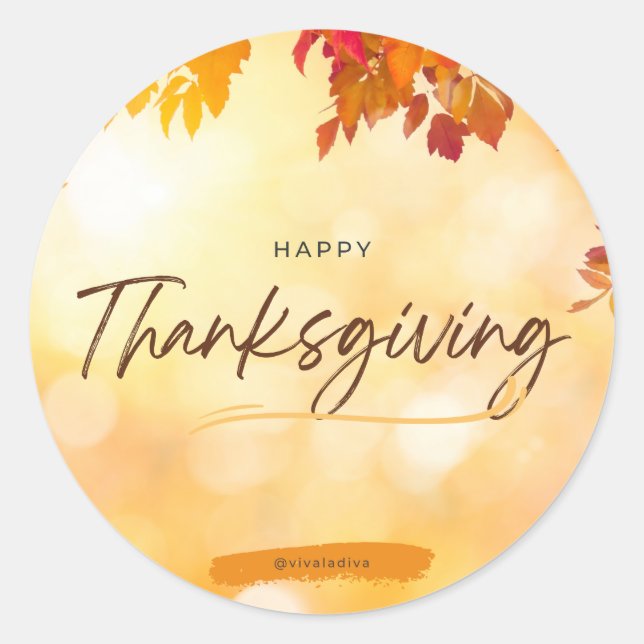 Happy Thanksgiving Stickers (Front)