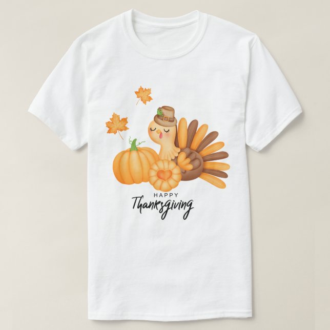 Happy Thanksgiving T-Shirt (Design Front)