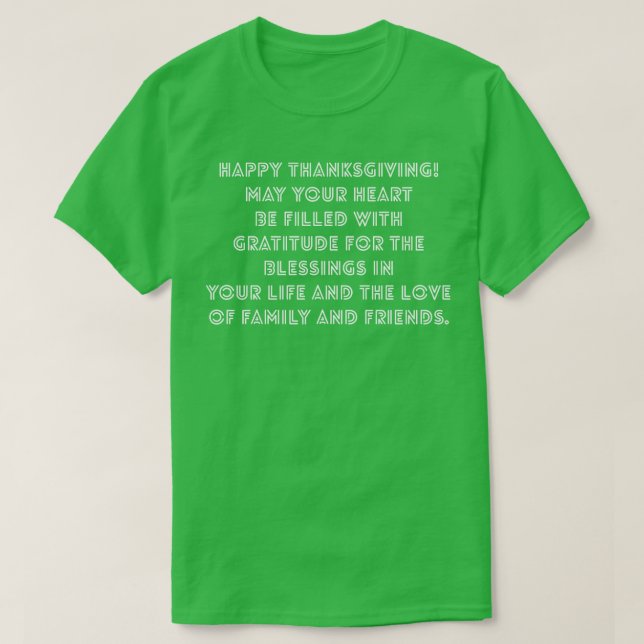 Happy Thanksgiving T-Shirt (Design Front)