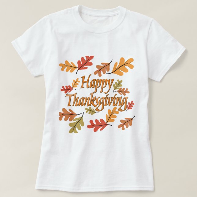 Happy Thanksgiving T-Shirt (Design Front)