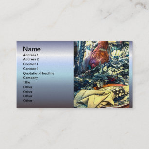 Happy Thanksgiving Table Setting Business Card
