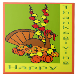 Happy Thanksgiving Tile