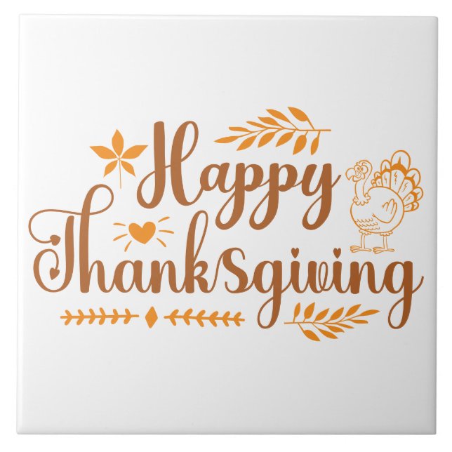 Happy Thanksgiving Tile (Front)
