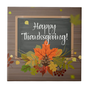 happy thanksgiving tile
