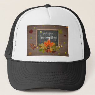 happy thanksgiving trucker hat