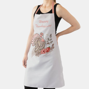 Happy Thanksgiving Turkey Apron