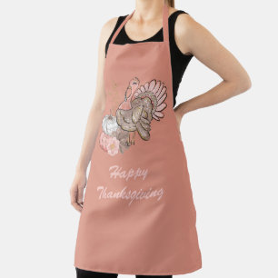 Happy Thanksgiving Turkey Apron