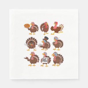Happy Thanksgiving Turkey Day Girls Boys Kids Todd Napkin