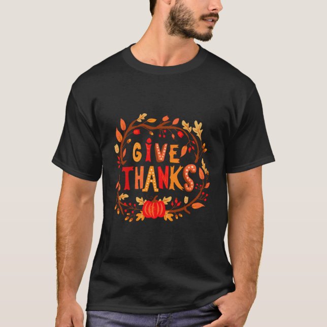 Happy Thanksgiving Turkey Day T-Shirt (Front)