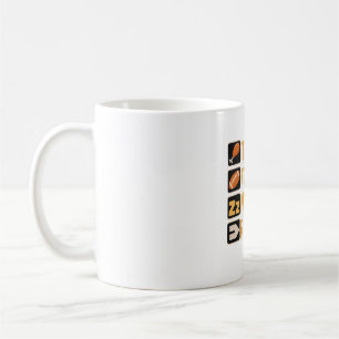 Happy Thanksgiving Turkey Football Nap Repeat Funn Coffee Mug