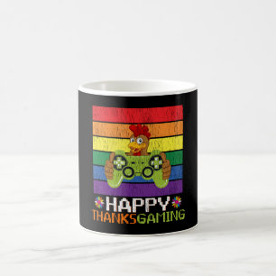 Happy Thanksgiving Turkey Gaming Video Game Gamer Coffee Mug