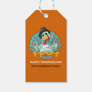 Happy Thanksgiving Turkey Gift Tags
