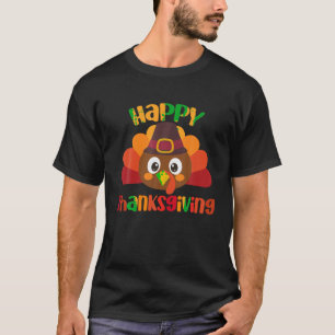 Happy Thanksgiving Turkey Little Pilgrim Gifts Fal T-Shirt
