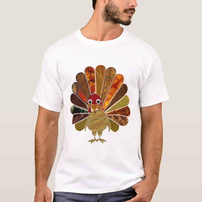 Happy Thanksgiving Turkey - Men's T-Shirt (Front)