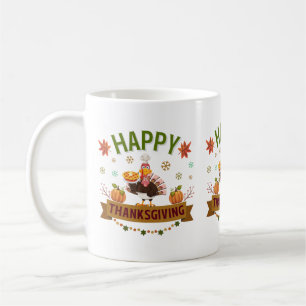 Happy Thanksgiving Turkey Mug