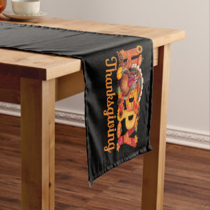 Happy Thanksgiving Turkeys Fall Short Table Runner