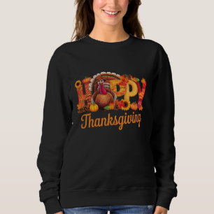 Happy Thanksgiving Turkeys Fall Sweatshirt