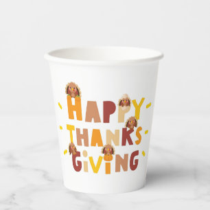 Happy Thanksgiving Unique Gift Paper Cups