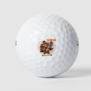Happy Thanksgiving Video Game Dabbing Turkey Pilgr Golf Balls