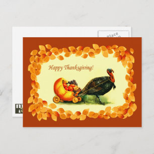 Happy Thanksgiving. Vintage Design Postcards
