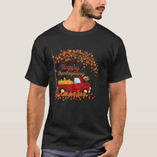 Happy Thanksgiving Vintage Red Truck T-Shirt