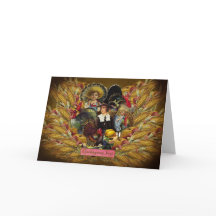 Happy Thanksgiving! Vintage Style Greeting Card