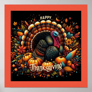 Happy Thanksgiving Wall Art & Decor Posters