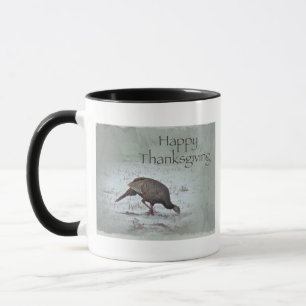 Happy Thanksgiving Wild Turkey Mug