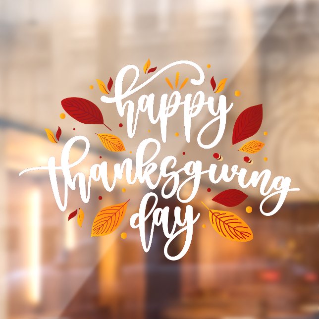 Happy Thanksgiving Window Cling (Sheet 2)