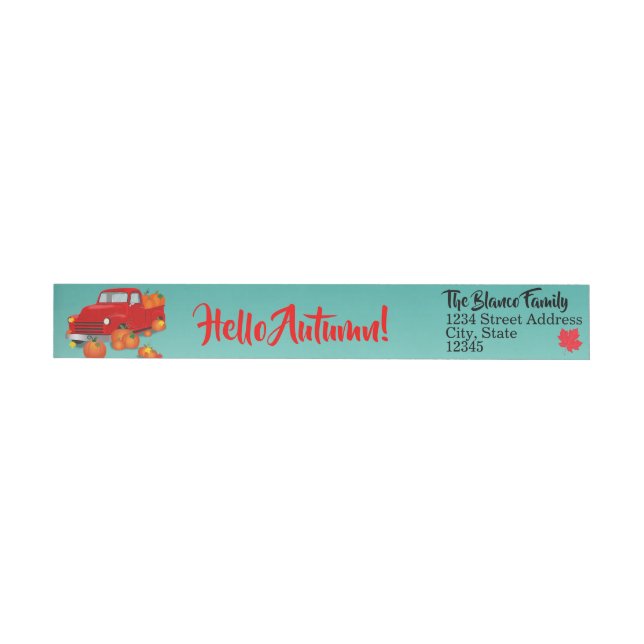 Happy Thanksgiving Wrap Around Label (Individual)