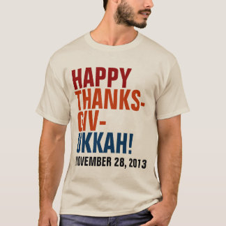 Happy Thanksgivukkah 2013 Bold Text T-Shirt