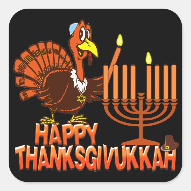 Happy Thanksgivukkah Stickers (Front)