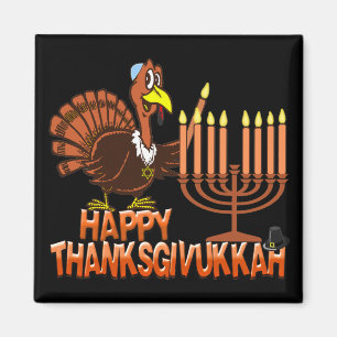 Happy Thanksgivukkah Thankgiving Hanukkah Magnet
