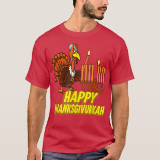 Happy Thanksgivukkah Turkey Hanukkah Festive Jewis T-Shirt