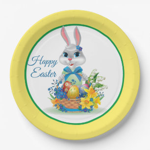 Happy The Easter Bunny Paper Plate