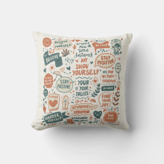 Happy Thoughts Doodle Art: Prints with  Cushion
