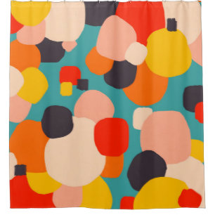 Happy Thoughts Rush In Shower Curtain