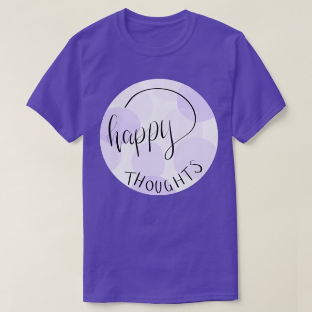 Happy Thoughts sticker T-Shirt (Design Front)