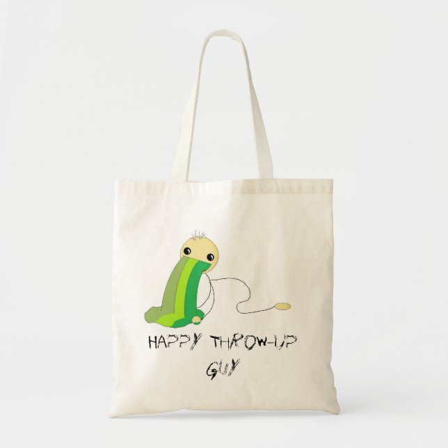 Happy Throw-Up Guy Budget Tote (Front)