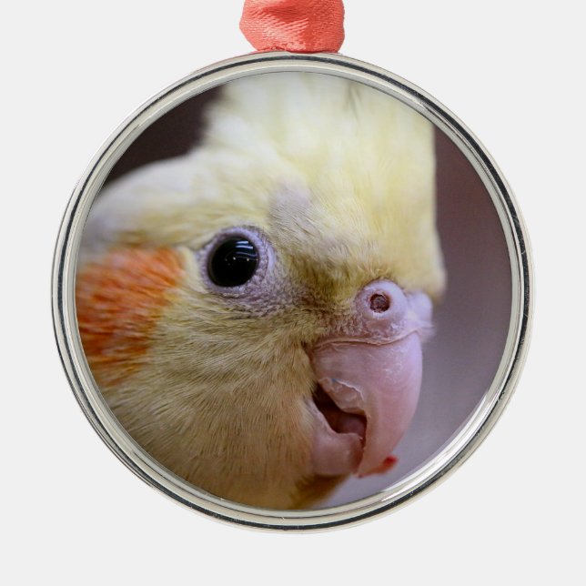 Happy tiel metal tree decoration (Front)