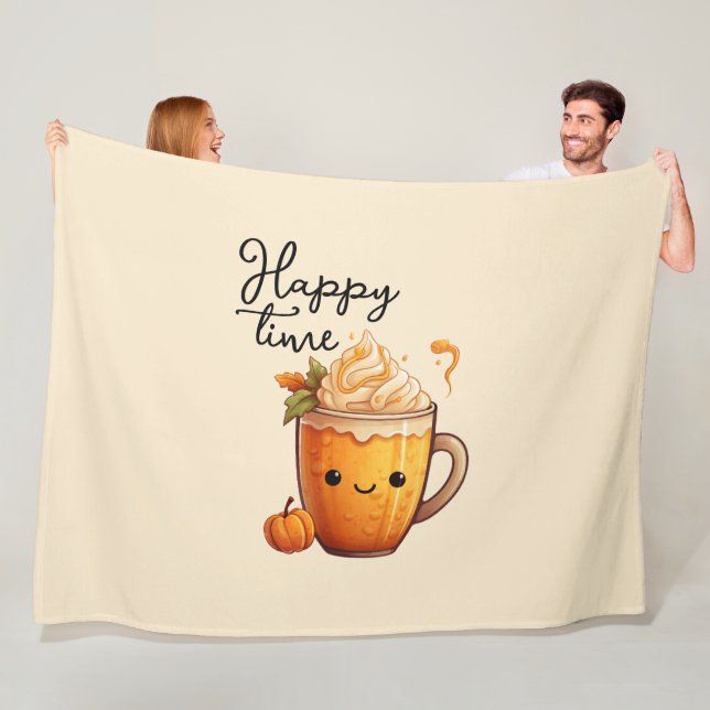 Happy Time Fleece Blanket (In Situ)