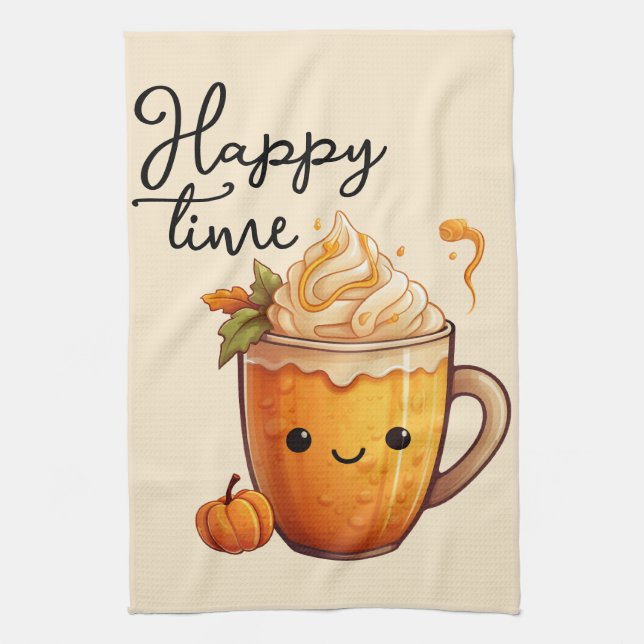 Happy Time Tea Towel (Vertical)