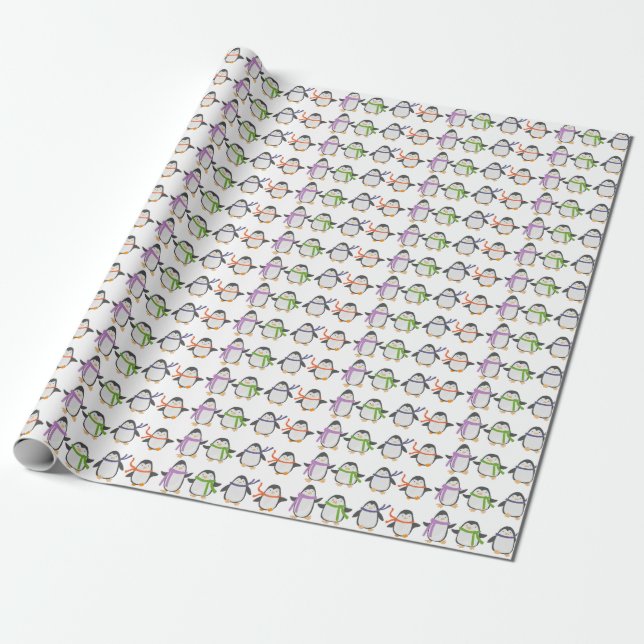 Happy Tinsel Toes Wrapping Paper (Unrolled)