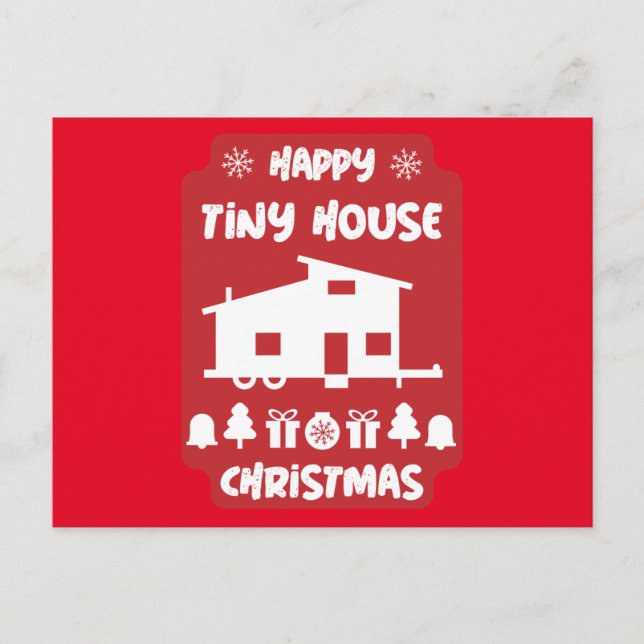 Happy Tiny House Christmas  Postcard (Front)