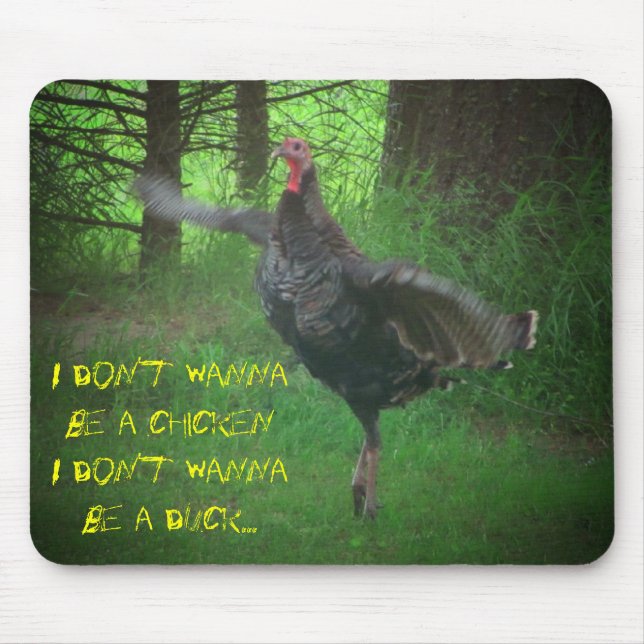 Happy to be a Turkey Dance meme Mouse Mat (Front)