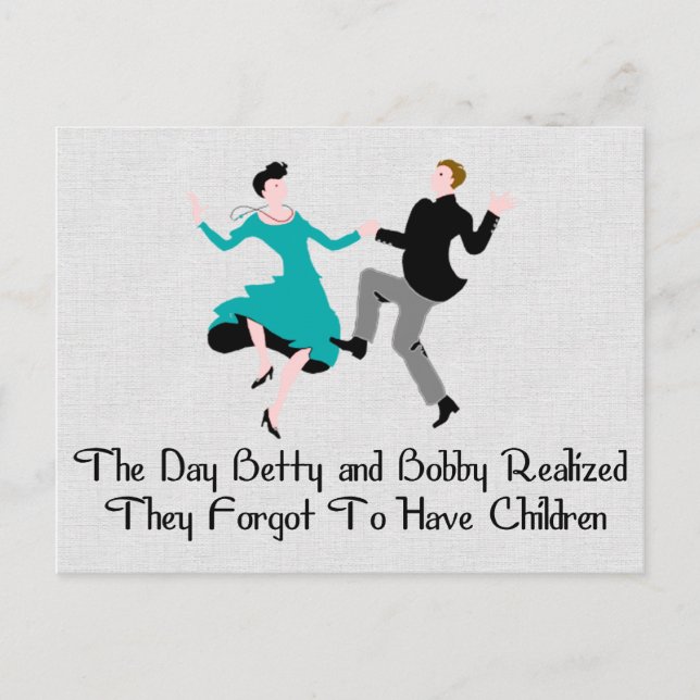 Happy To Be Child Free Postcard (Front)