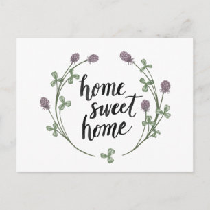 Happy to Bee Home Words I Home Sweet Home Postcard