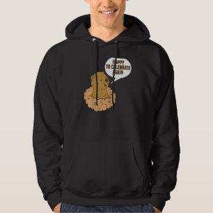 Happy To Celebrate Again Funny Groundhog Day Celeb Hoodie