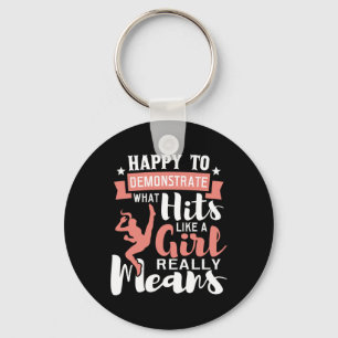Happy To Demonstrate - Karate Taekwondo Mixed Mart Key Ring